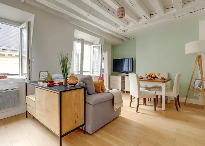 Serenty - 1br - Pompidou & Apartament Paryż